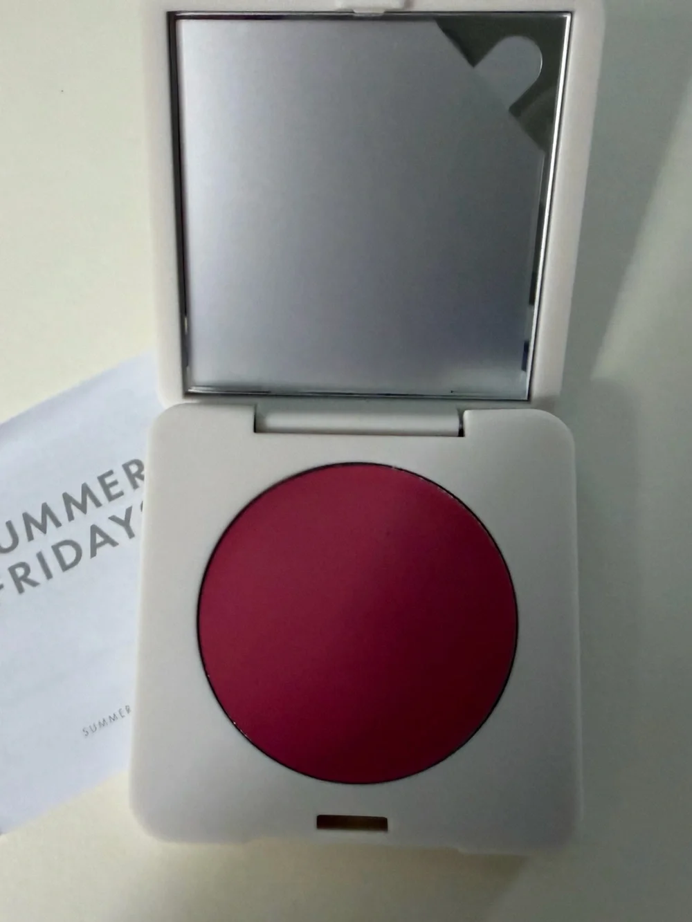 SUMMER FRIDAYS Pink Compact Blush NWOB BRAND new.          SWEET ROSE